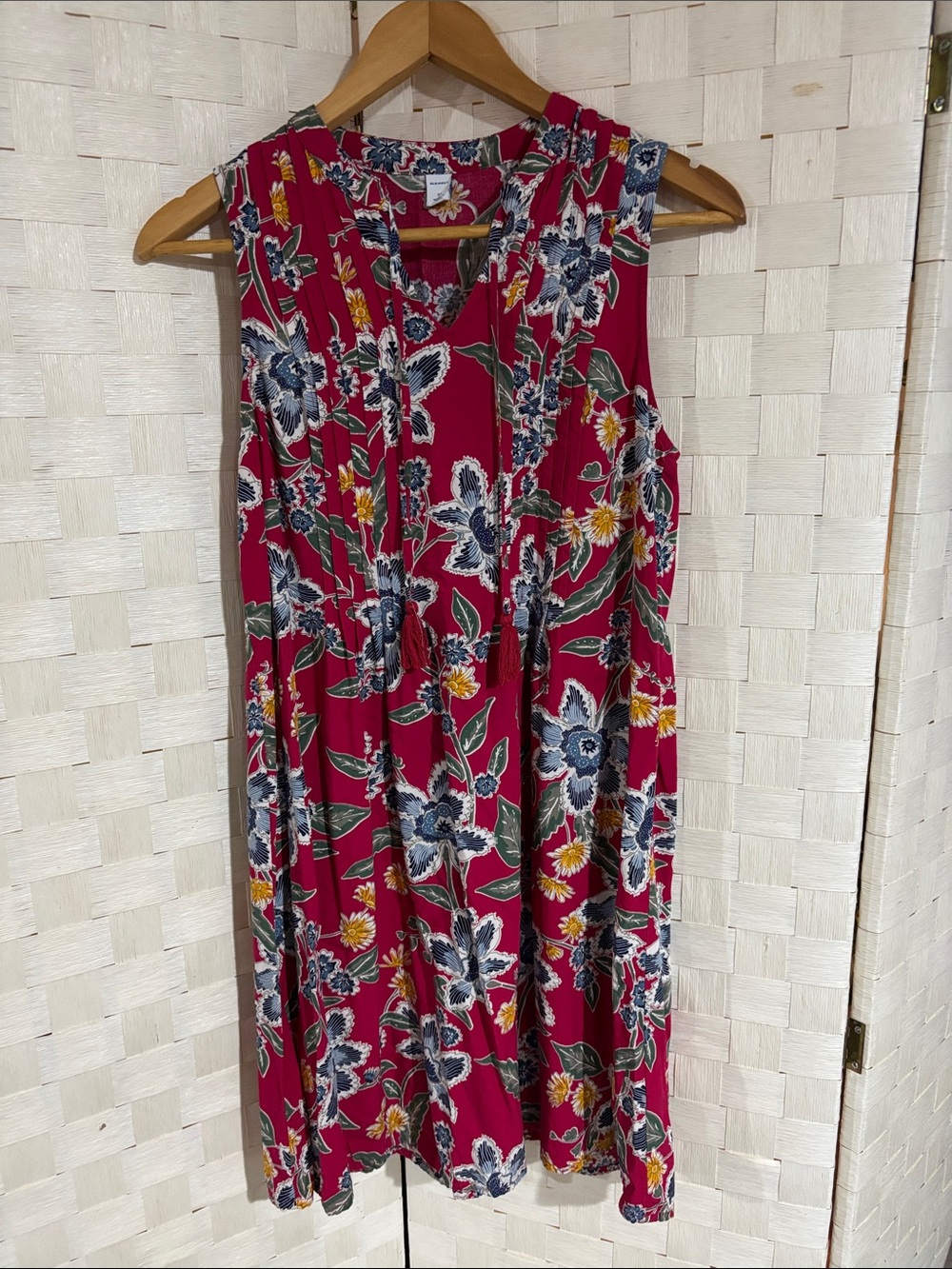 Old Navy Berry Floral Midi Dress